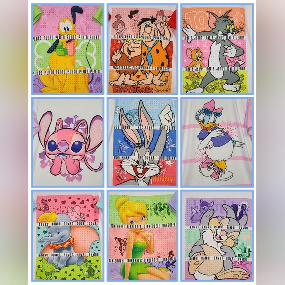 Cartoon Shirts With Rhinestones - Picture 3 of 4